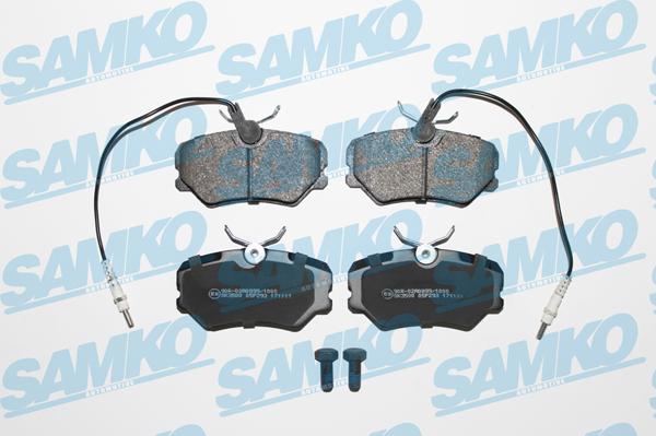 Samko 5SP293 - Тормозные колодки, дисковые, комплект parts5.com