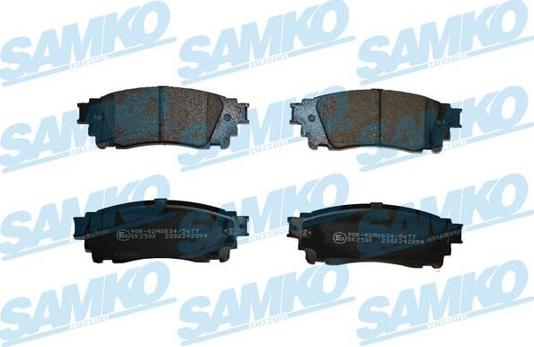 Samko 5SP2094 - Тормозные колодки, дисковые, комплект parts5.com