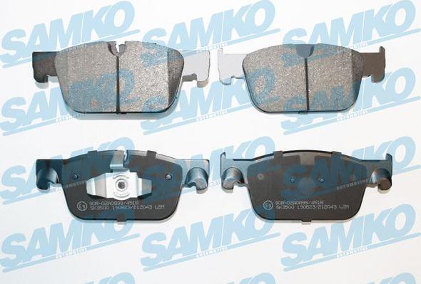 Samko 5SP2043 - Тормозные колодки, дисковые, комплект parts5.com