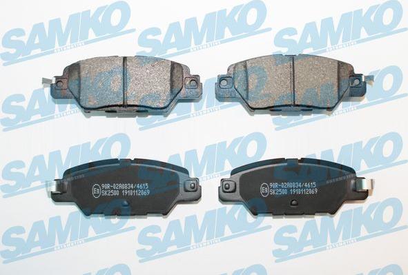 Samko 5SP2069 - Тормозные колодки, дисковые, комплект parts5.com