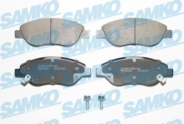 Samko 5SP2001 - Тормозные колодки, дисковые, комплект parts5.com