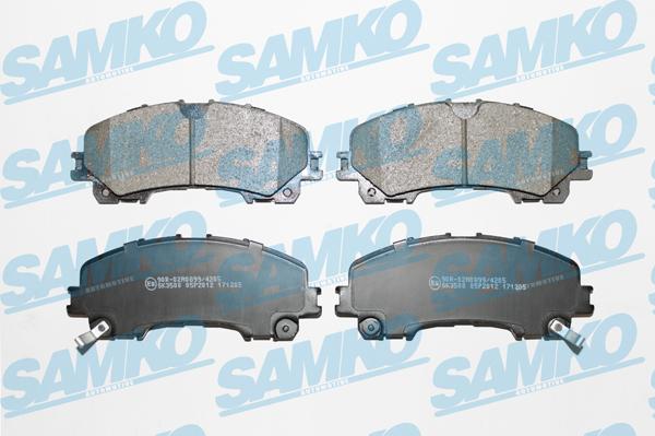 Samko 5SP2012 - Тормозные колодки, дисковые, комплект parts5.com