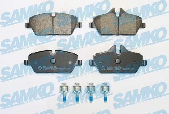 Samko 5SP2080 - Тормозные колодки, дисковые, комплект parts5.com