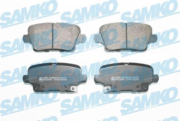 Samko 5SP2141 - Тормозные колодки, дисковые, комплект parts5.com