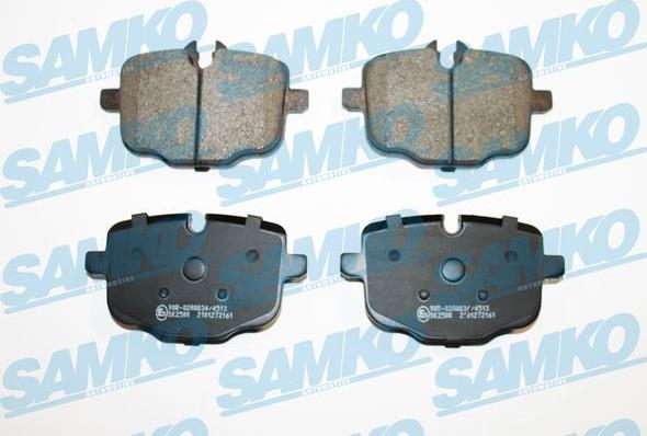 Samko 5SP2161 - Тормозные колодки, дисковые, комплект parts5.com