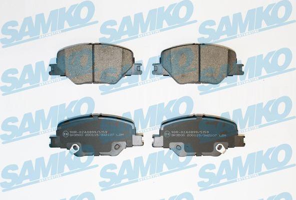 Samko 5SP2107 - Тормозные колодки, дисковые, комплект parts5.com