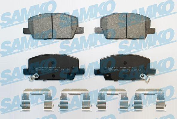 Samko 5SP2115K - Тормозные колодки, дисковые, комплект parts5.com