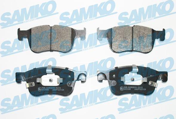 Samko 5SP2120 - Тормозные колодки, дисковые, комплект parts5.com