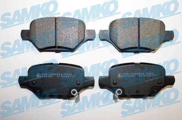 Samko 5SP2177 - Тормозные колодки, дисковые, комплект parts5.com