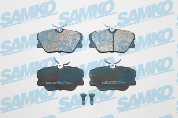 Samko 5SP280 - Тормозные колодки, дисковые, комплект parts5.com