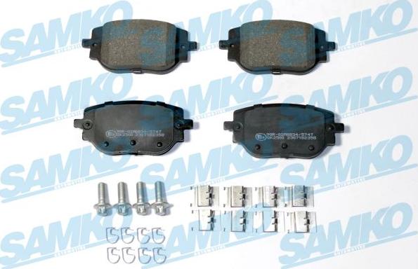 Samko 5SP2358 - Тормозные колодки, дисковые, комплект parts5.com