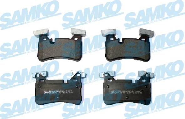 Samko 5SP2300 - Тормозные колодки, дисковые, комплект parts5.com