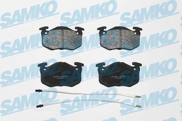 Samko 5SP231 - Тормозные колодки, дисковые, комплект parts5.com