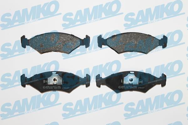 Samko 5SP233 - Тормозные колодки, дисковые, комплект parts5.com