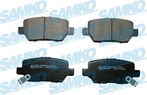 Samko 5SP2226 - Тормозные колодки, дисковые, комплект parts5.com