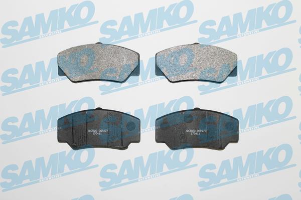 Samko 5SP277 - Тормозные колодки, дисковые, комплект parts5.com