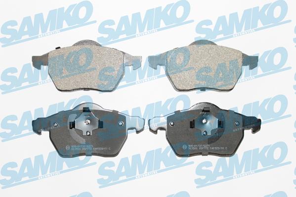 Samko 5SP772 - Тормозные колодки, дисковые, комплект parts5.com