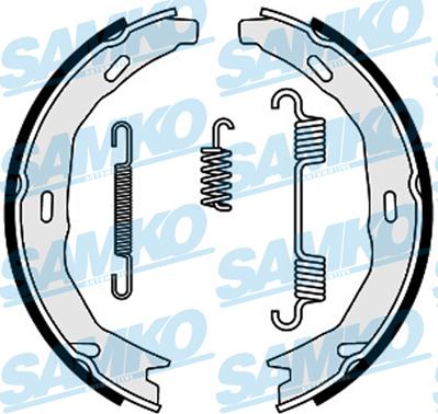 Samko 89660 - Комплект тормозных колодок, барабанные parts5.com