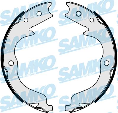 Samko 89860 - Комплект тормозных колодок, барабанные parts5.com