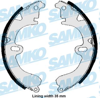 Samko 84530 - Brake Shoe Set parts5.com