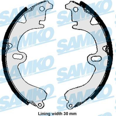 Samko 85860 - Brake Shoe Set parts5.com