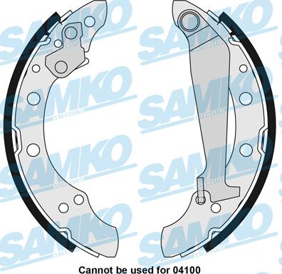 Samko 85730 - Комплект тормозных колодок, барабанные parts5.com