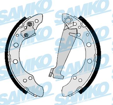 Samko 86830 - Комплект тормозных колодок, барабанные parts5.com
