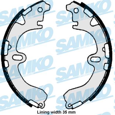 Samko 86720 - Brake Shoe Set parts5.com