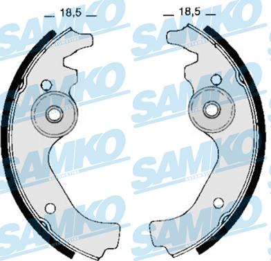 Samko 80670 - Комплект тормозных колодок, барабанные parts5.com