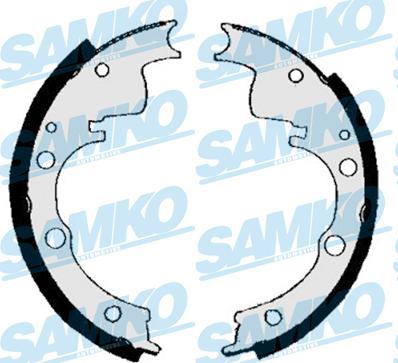 Samko 80250B - Комплект тормозных колодок, барабанные parts5.com