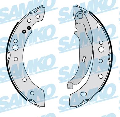 Samko 81161 - Комплект тормозных колодок, барабанные parts5.com