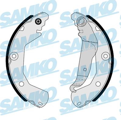 Samko 81163 - Комплект тормозных колодок, барабанные parts5.com