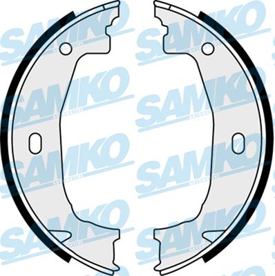 Samko 88100 - Комплект тормозных колодок, барабанные parts5.com