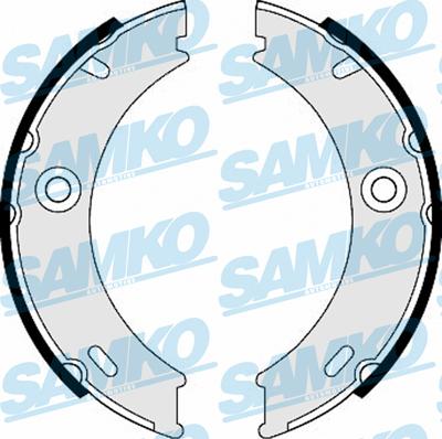 Samko 87970 - Комплект тормозных колодок, барабанные parts5.com