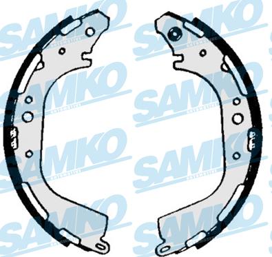 Samko 87040 - Комплект тормозных колодок, барабанные parts5.com