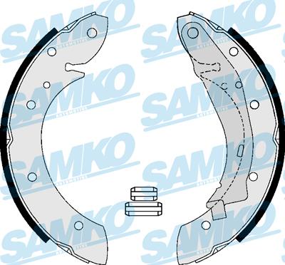 Samko 87165 - Комплект тормозных колодок, барабанные parts5.com