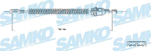 Samko C0543B - Тросик, cтояночный тормоз parts5.com