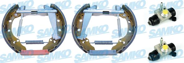 Samko KEG407 - Комплект тормозных колодок, барабанные parts5.com