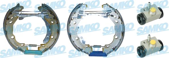 Samko KEG548 - Комплект тормозных колодок, барабанные parts5.com