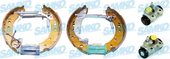 Samko KEG518 - Комплект тормозных колодок, барабанные parts5.com