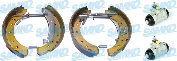 Samko KEG350 - Комплект тормозных колодок, барабанные parts5.com