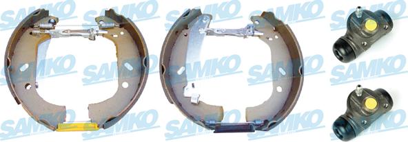Samko KEG328 - Комплект тормозных колодок, барабанные parts5.com