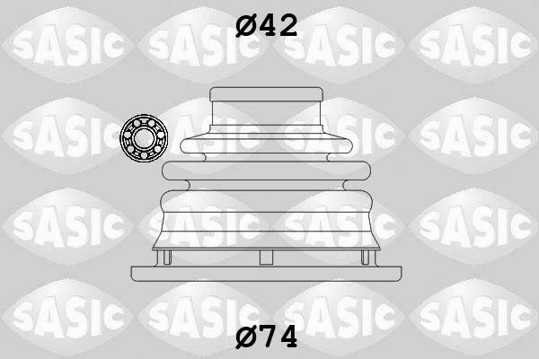 Sasic 4003470 - Пыльник, приводной вал parts5.com