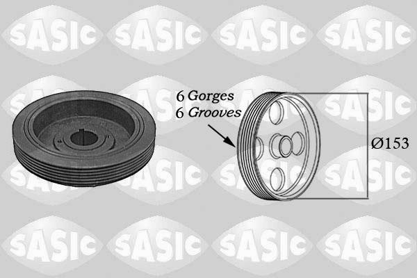 Sasic 5150G30 - Шкив коленчатого вала parts5.com