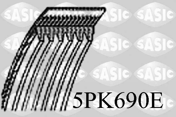 Sasic 5PK690E - Correa trapecial poli V parts5.com