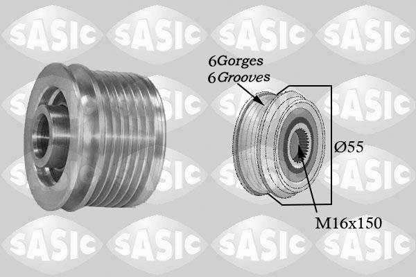 Sasic 1674001 - Шкив генератора, муфта parts5.com