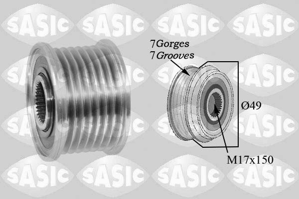 Sasic 1676028 - Шкив генератора, муфта parts5.com