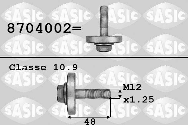 Sasic 8704002 - Болт шкива parts5.com