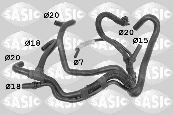 Sasic 3404198 - Шланг радиатора parts5.com