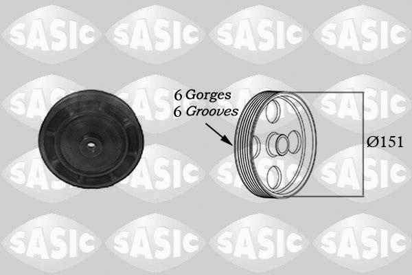 Sasic 2154006 - Шкив коленчатого вала parts5.com